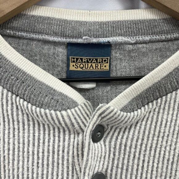 VTG Nortel Networks Cable Modems 1/4 Button Sweater Sweatshirt Gray Mens L USA - Picture 4 of 8